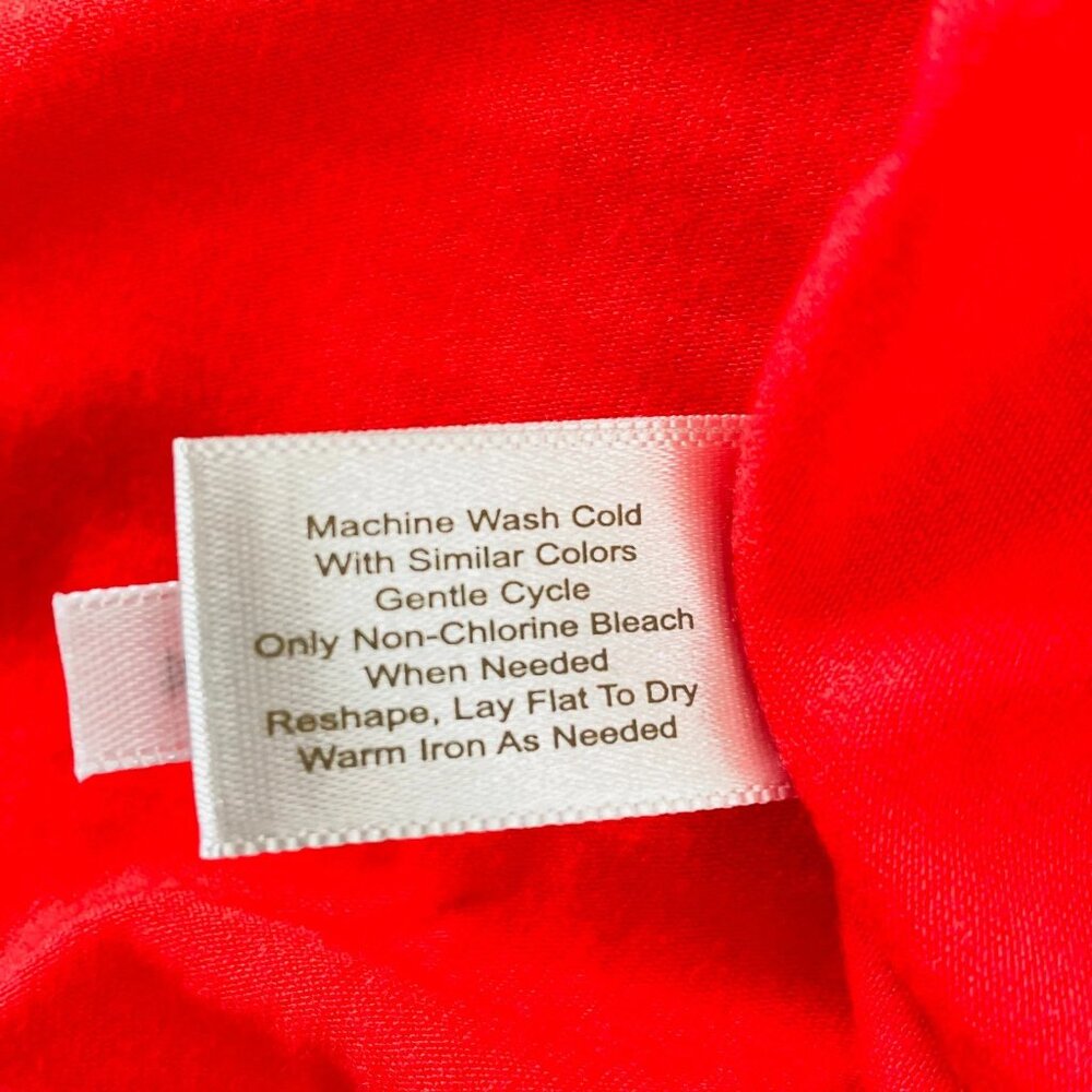 Boston Proper Womens Red Wide Scoop Neck Casual Elegance Stretch Knit Top Size M - Picture 4 of 10